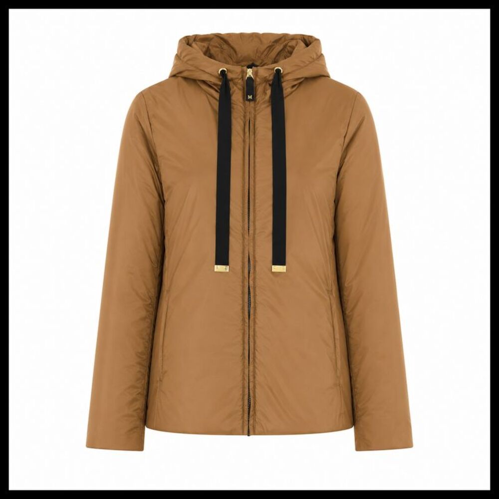 S Max Mara Women Greenh The Cube Padded Jacket With Drip-Proof Canvas